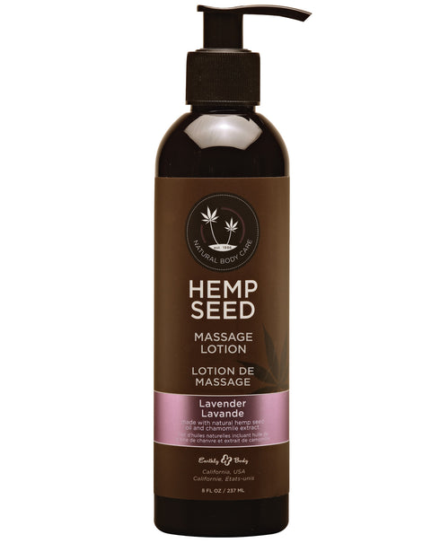 Earthly Body Hemp Seed Massage LOTION Lavender